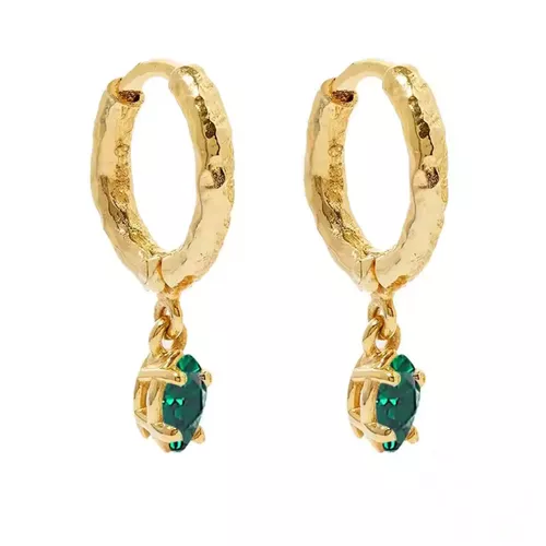 Stříbrné náušnice GOLD 8728