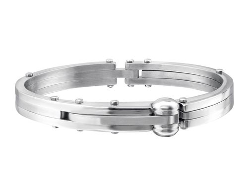 Pánský náramek Bangle chirurgická ocel 2685