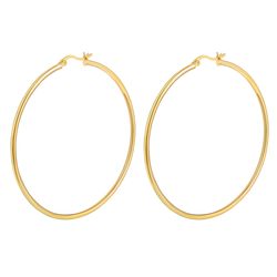 OLIVIE Stříbrné 6cm KRUHY GOLD 707