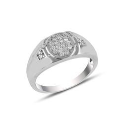 OLIVIE Pánský stříbrný prsten 3728 
