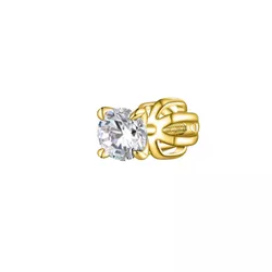 Stříbrná 4mm náušnice PIPPI GOLD 1 ks 8764