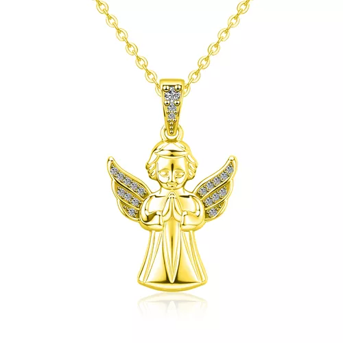 Stříbrný náhrdelník ANDĚL GOLD 9821