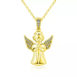 Stříbrný náhrdelník ANDĚL GOLD 9821