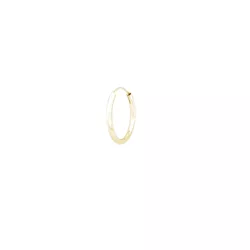 Stříbrný 16mm KROUŽEK GOLD 1 ks 8787