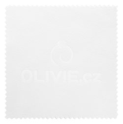 OLIVIE Bílá čisticí utěrka - hadřík na stříbro 373