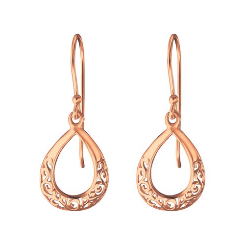 Náušnice Orient rose gold stříbro 925 1799