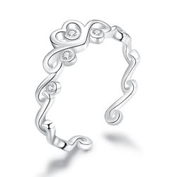 OLIVIE Stříbrný prsten LÁSKA 424