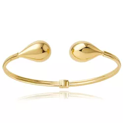 Elegantní zlatý náramek s kapkami Au 585/1000