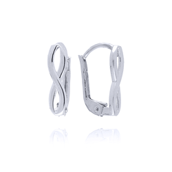 Náušnice z bílého zlata NEKONEČNO Au 585/1000