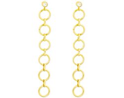 Náušnice Circles gold 2943