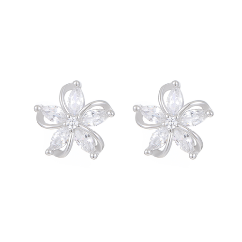 Stříbrné náušnice KVÍTEK 9277