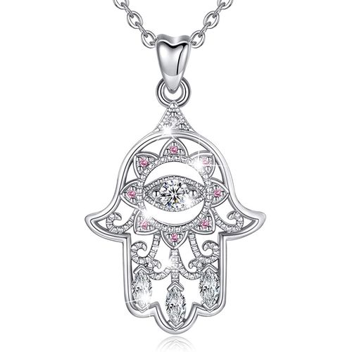 OLIVIE Stříbrný náhrdelník HAMSA 559