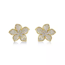 Stříbrné náušnice BARBORKY GOLD 9721