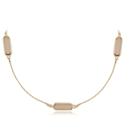 Zlatý náhrdelník s kameny Au 585/1000