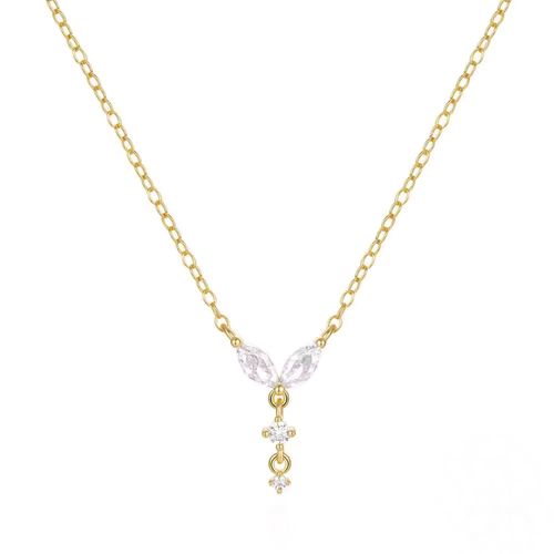 Stříbrný minimalistický náhrdelník GOLD 8705