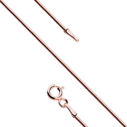 OLIVIE Růžově zlacený 40cm STŘÍBRNÝ ŘETÍZEK 374