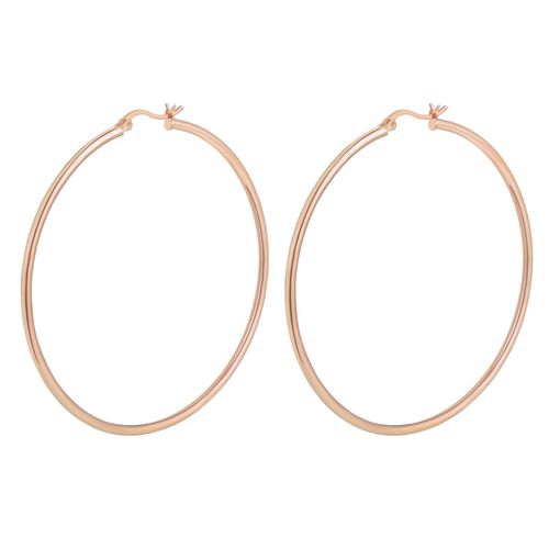 OLIVIE Stříbrné 6cm KRUHY ROSE 707