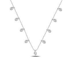 OLIVIE Stříbrný náhrdelník KAPKY 478