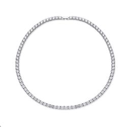 OLIVIE Stříbrný tenisový 45cm/5mm náhrdelník 729