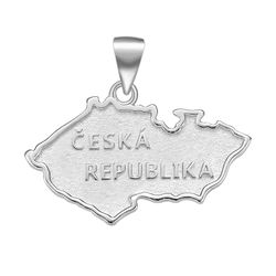OLIVIE Stříbrná mapa ČESKÁ REPUBLIKA 609