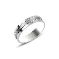 OLIVIE Snubní stříbrný prsten 3720 