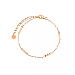 Stříbrný řetízkový náramek ROSE 8955
