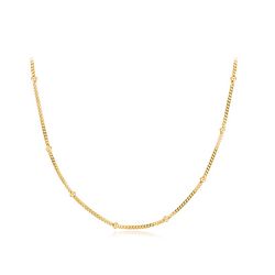 OLIVIE CHOKER GOLD kuličkový stříbrný řetízek 459