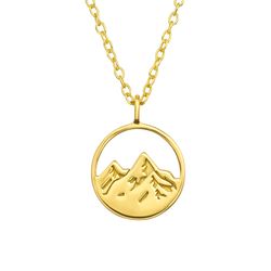 Stříbrný náhrdelník SILVER MOUNTAIN GOLD 766