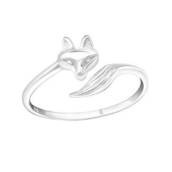 Prsten Liška stříbro 925