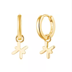 Stříbrné náušnice RYBY GOLD 9598