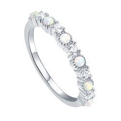 OLIVIE Luxusní stříbrný prsten 4825 