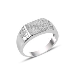 OLIVIE Pánský stříbrný prsten 3729 