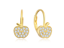 Dětské stříbrné náušnice JABLÍČKO 10002