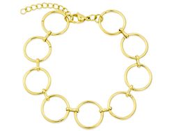 Náramek chirurgická ocel Circles gold 2934
