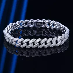 Unikátní stříbrný 19cm náramek 8897