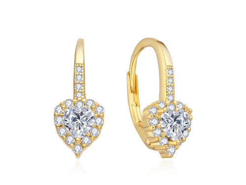 Dětské stříbrné náušnice SRDÍČKO 10003