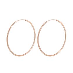 OLIVIE Stříbrné 5cm KRUHY ROSE 709