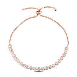 OLIVIE Stříbrný posuvný náramek ROSE 480