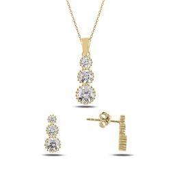 OLIVIE Stříbrná sada FROSTY GOLD 439