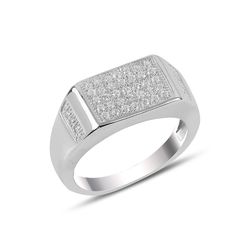 OLIVIE Pánský stříbrný prsten 3730 