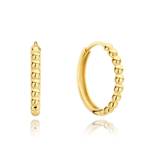 Zlaté náušnice kroužky Au 585/1000