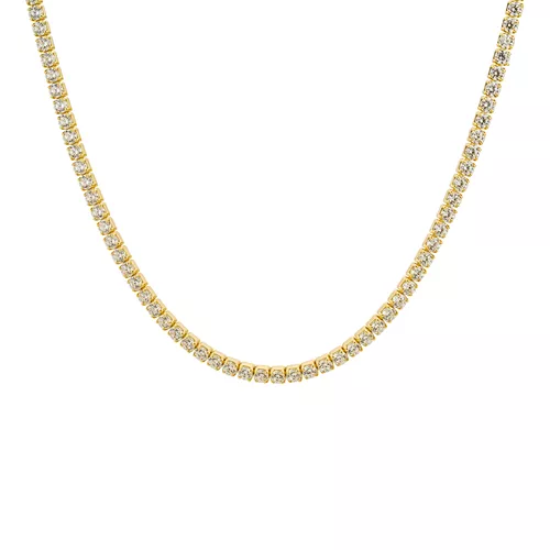 Stříbrný tenisový choker GOLD 9361