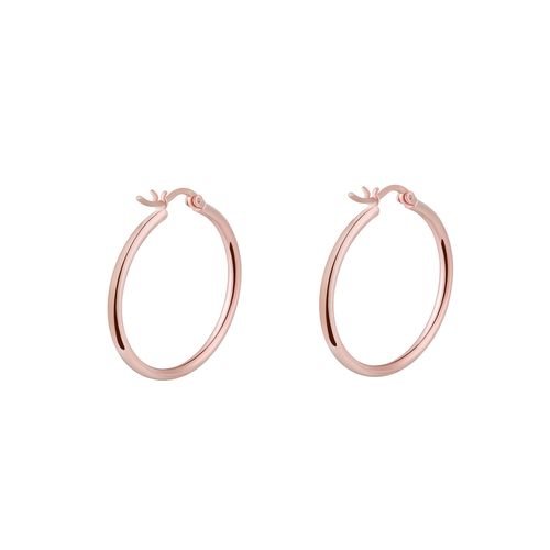 OLIVIE Stříbrné 2cm KRUHY ROSE 706