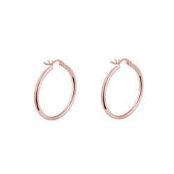 OLIVIE Stříbrné 2cm KRUHY ROSE 706