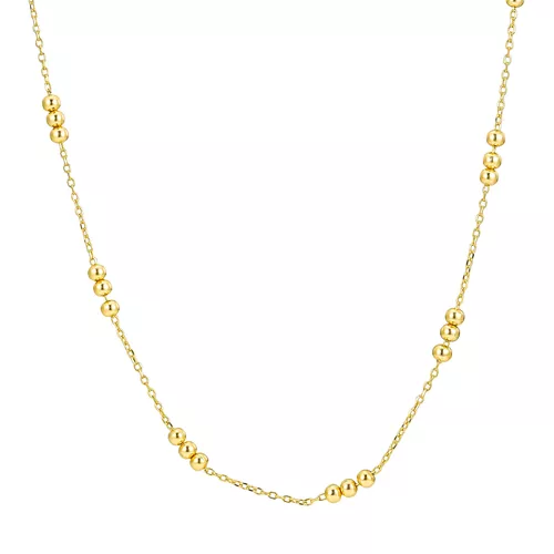 Stříbrný náhrdelník s kuličkami GOLD 8884