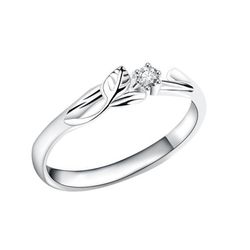 OLIVIE Stříbrný prsten JARNÍ VĚTVIČKA 8544 