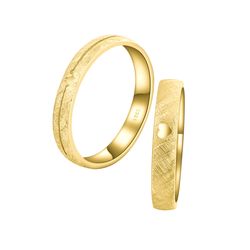 OLIVIE Snubní stříbrný prsten PULSE GOLD 7480 
