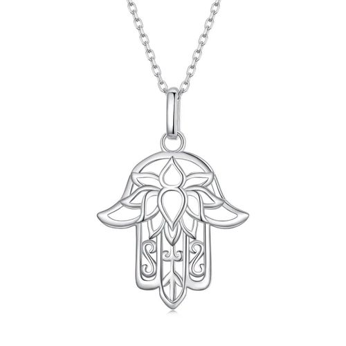 OLIVIE Stříbrný náhrdelník HAMSA 736