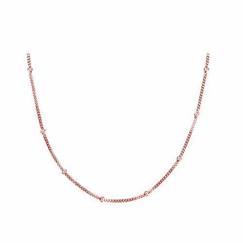 OLIVIE CHOKER ROSE kuličkový stříbrný řetízek 459