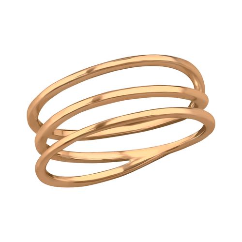 Prsten Spiral rose gold stříbro 925